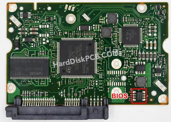 Wymienić układ BIOS na 100557583 płytki elektroniki do dysku Seagate